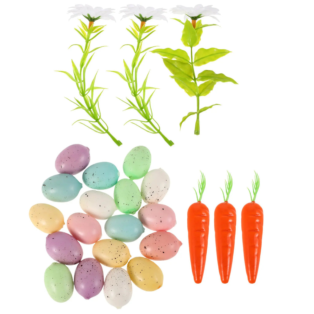 Easter Egg Carrot Foam Decor Versatile DIY Craft Fillable Empty Shape