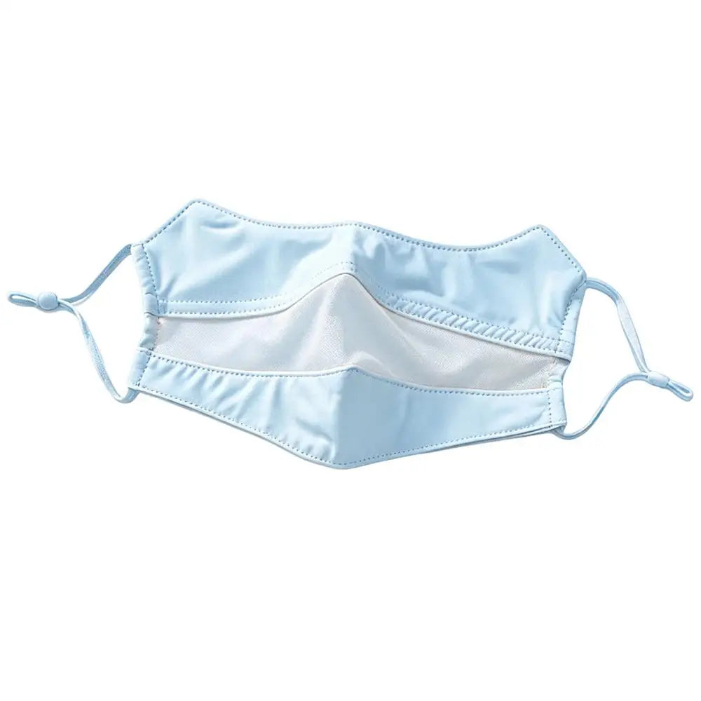Ice Silk UV Face Mask UPF 50 – Cooling Sun Cover for Sports UV Cooling Face Mask Zpaxo Blue