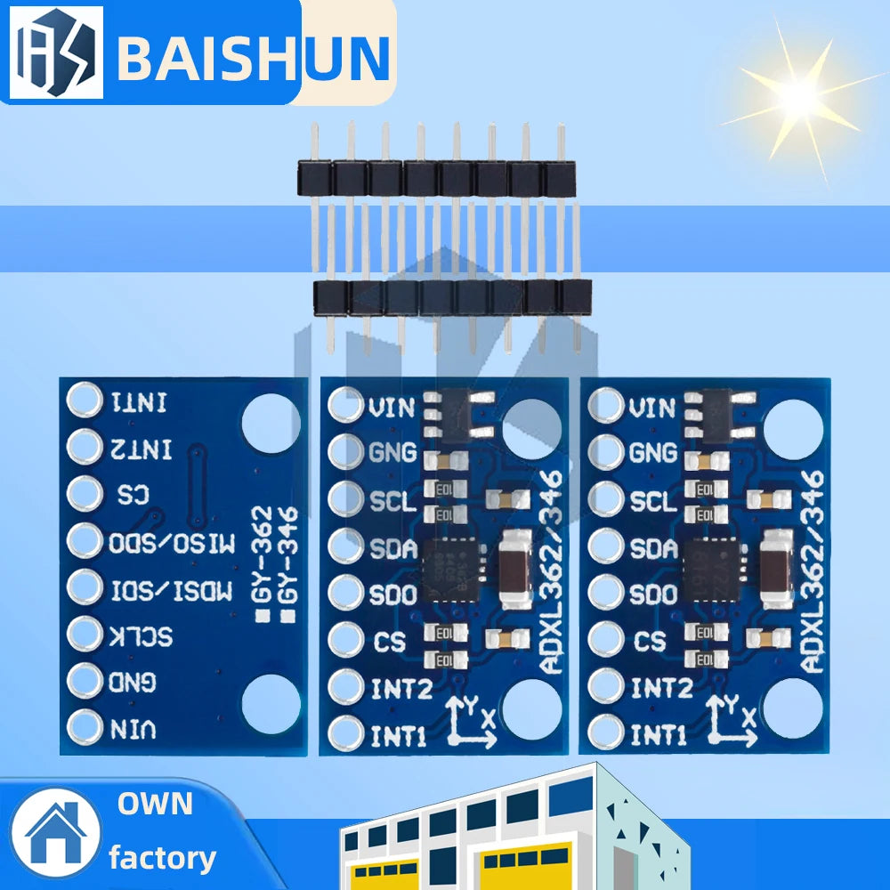 GY-346 ADXL362 ADXL346 Sensor Module Alternative ADXL345 Module I2C SPI IIC Interface for arduino Zpaxo