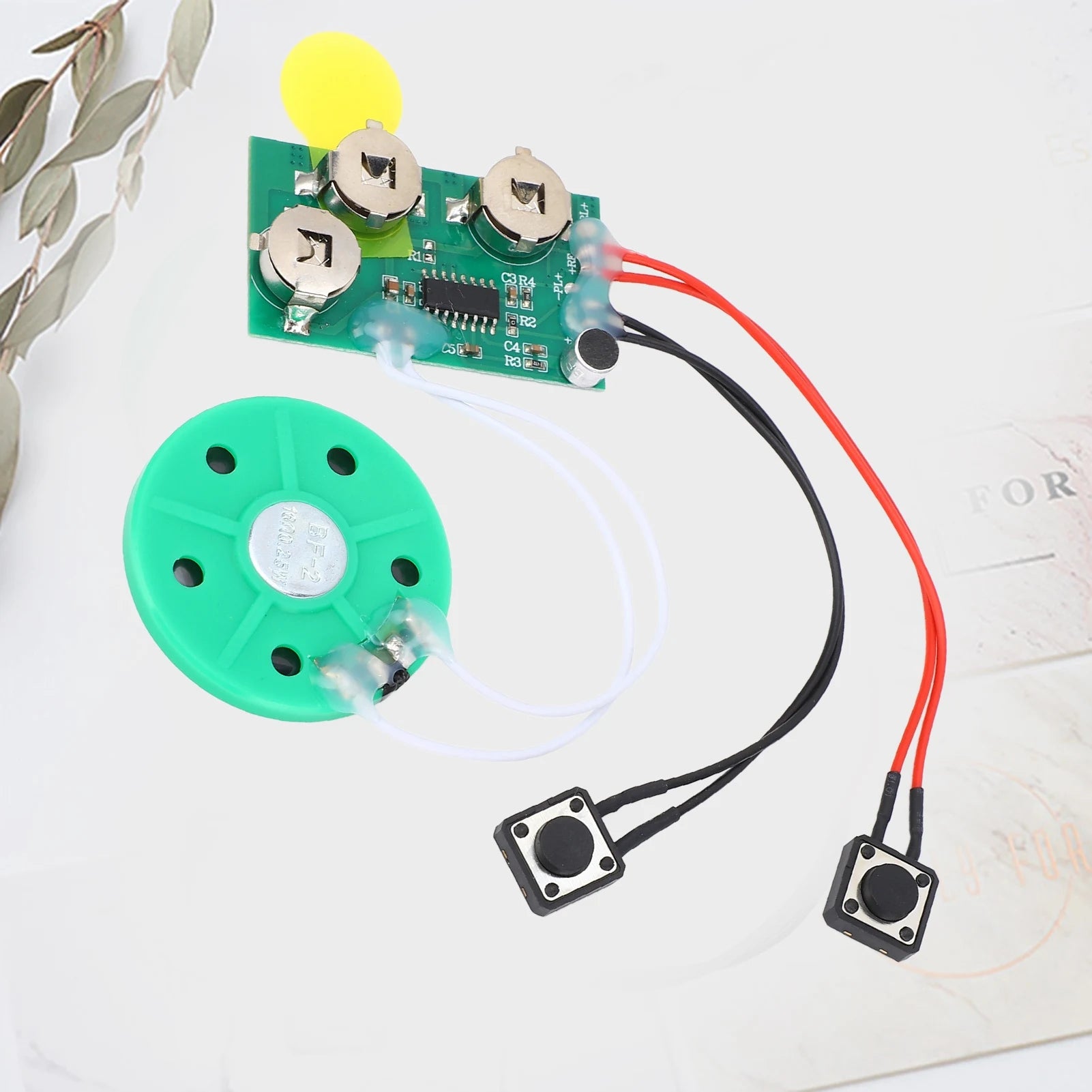 Recordable Voice Module DIY Greeting Card Chip 4 Minutes Recordable Voice Sound Chip Voice Greeting Card for Holiday Zpaxo