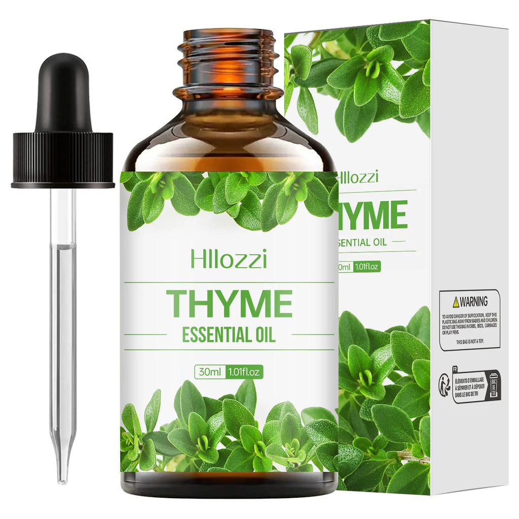 Thyme Essential Oil White Vanilla Rich Smell Skin Care Hair Hydrating Zpaxo THYME 30ml Flower