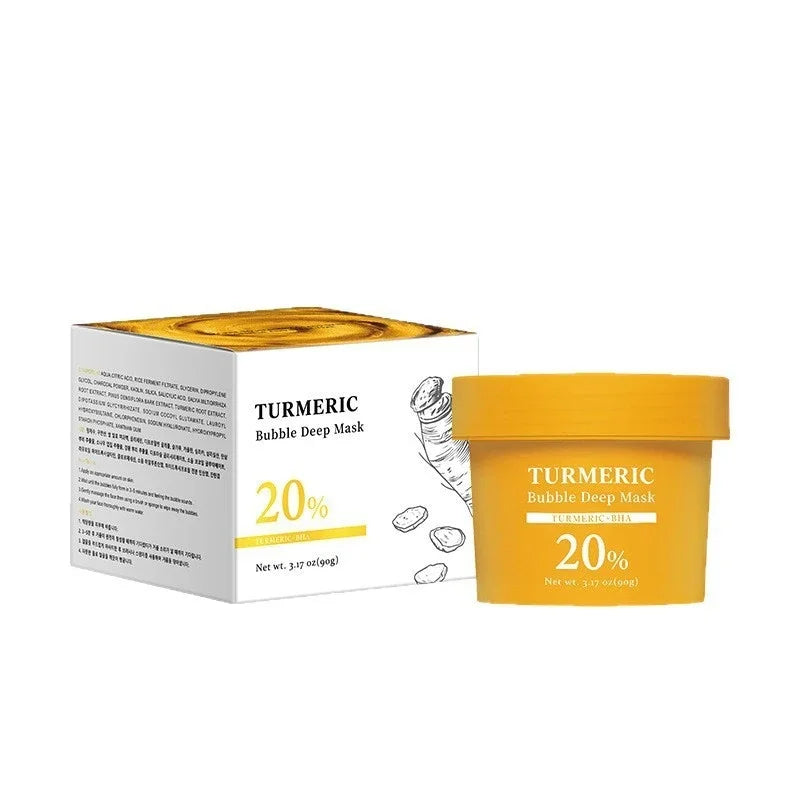 Holy Basil Deep Pore Clay Mask – Cleanse & Minimize Pores Clay Face Mask Zpaxo Turmeric Bubble