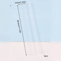 5/10Pcs Loose Leaf Binder Rings Binding Spines 30-Hole Plastic Comb Binding Spines for Teacher Student Business Notebook File Zpaxo 5Pcs Transparent