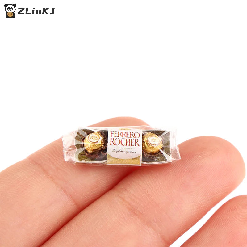 ▶1Pcs Dollhouse Simulation Mini Chocolate Dollhouse Food Decoration Toy Pretend Play Toys Zpaxo