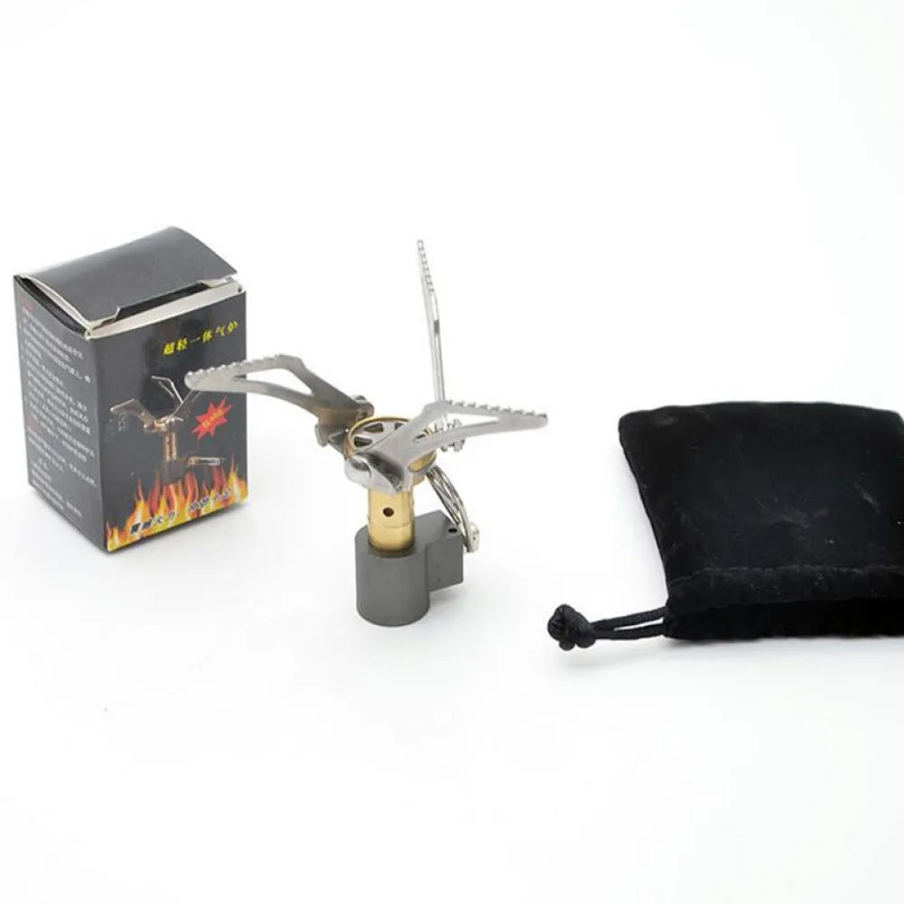 3000W Mini Gas Stove Burner Camping Folding Outdoor Portable Furnace