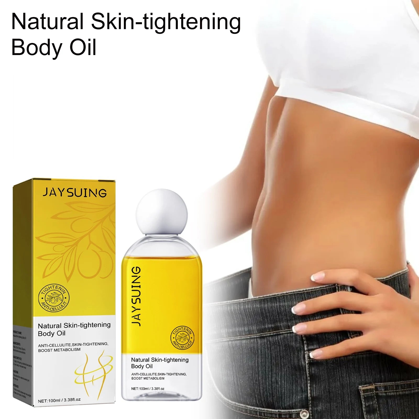 Jaysuing Anti-Cellulite Firming Body Oil Skin Tightening 100ml Firming Body Oil Zpaxo