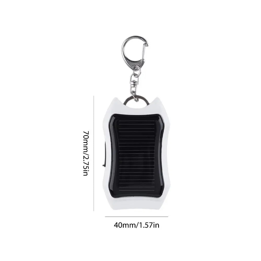 3 LED Light Solar Keychain Universal USB Output Mini Lights Emergency Zpaxo