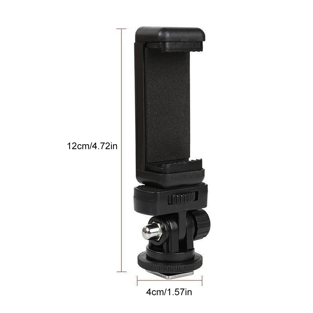 Camera Shoe Phone Holder 360 Rotation Mobile Clip Monitor Flexible