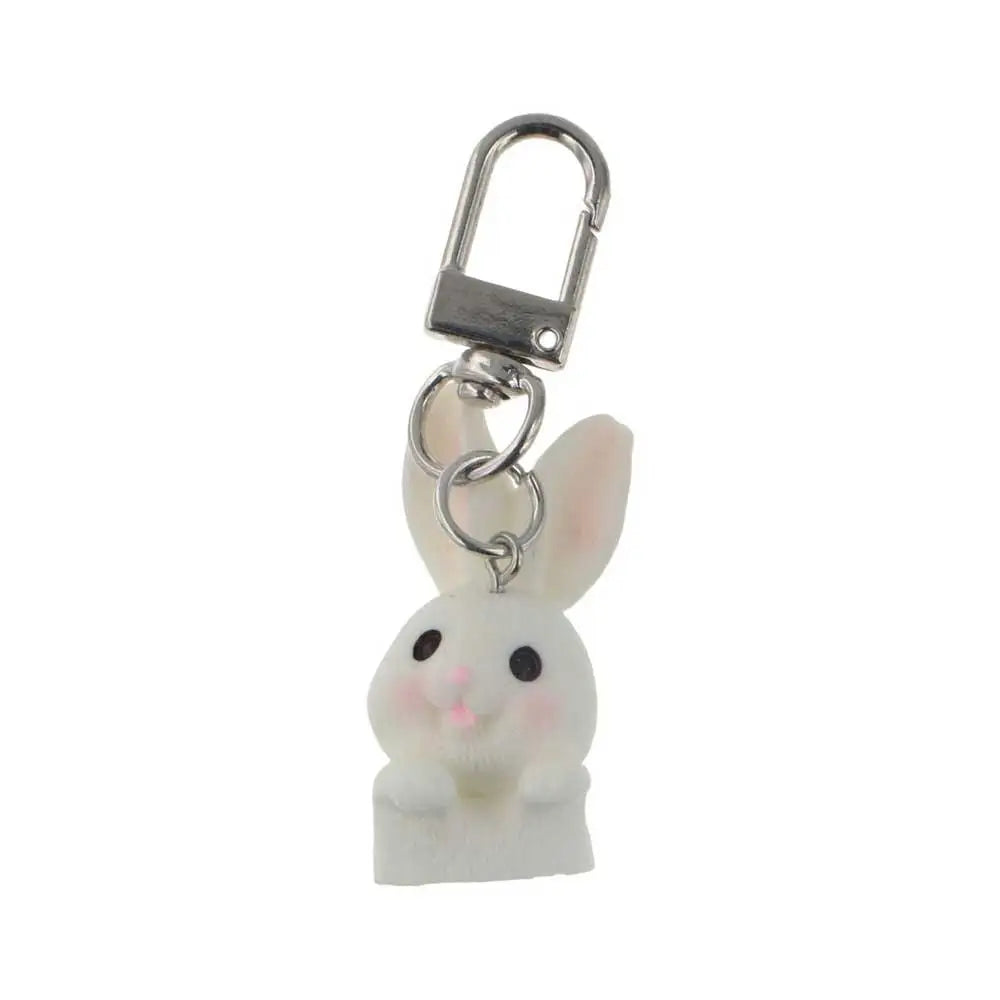 Gift Doll Accessories Resin Bag Trinket Car Pendant Rabbit Key Rings Keyring Ornaments Key Chain Pendant Rabbit Key Chain Zpaxo