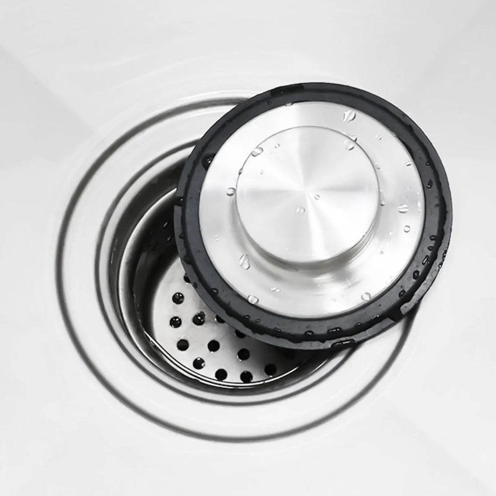 Stainless Steel Sink Drain Stopper Garbage Disposal Plug Seal Cover