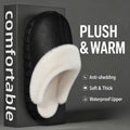 SHAJI Winter Warm Non Slip Indoor Home Slippers Removable Washable