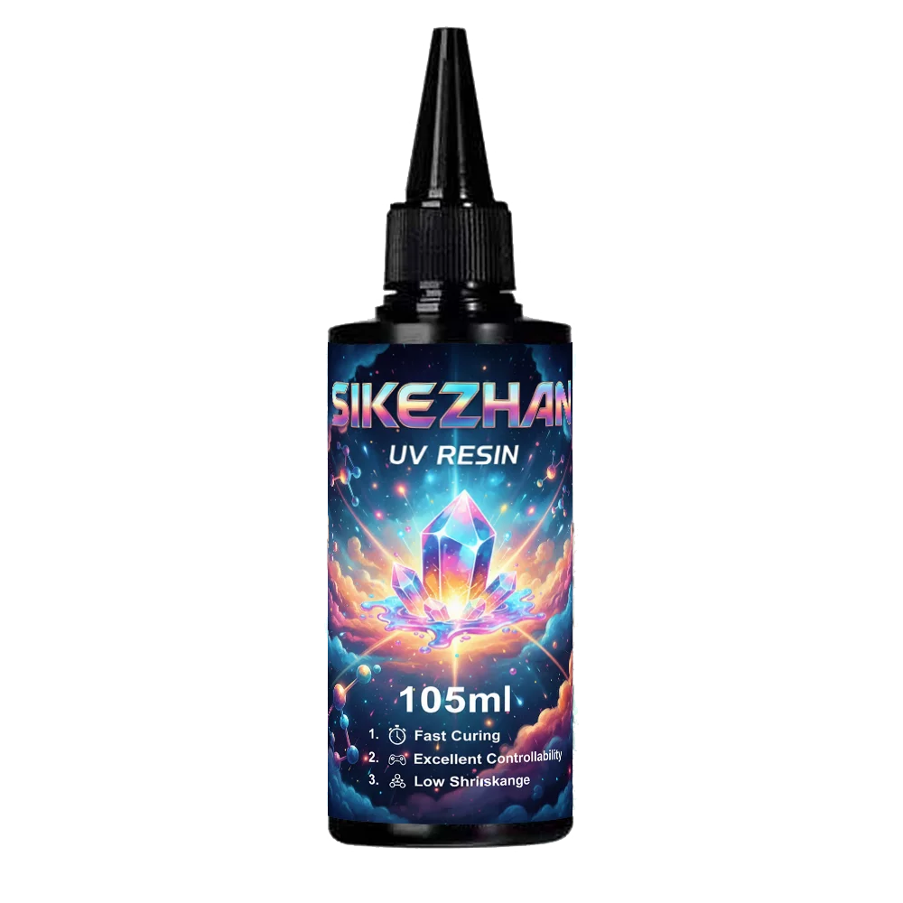 105g UV Resin Hard Type - Crystal Clear, Fast Curing UV Glue for DIY Jewelry Making, Craft Decoration, Casting & Molds. Zpaxo 105ml
