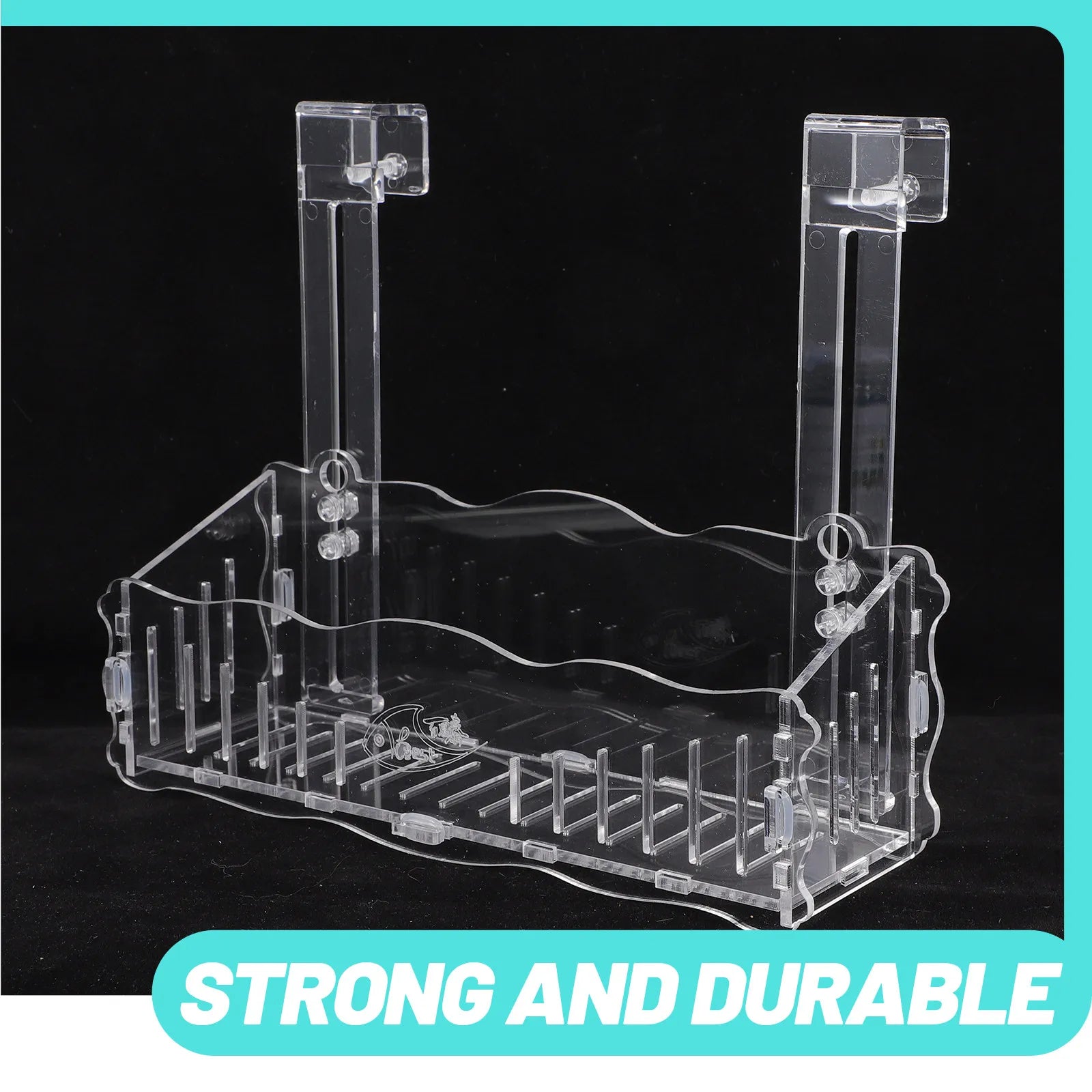 Clear Aquarium Plant Stand Suction Cup Hook Fish Tank Planter Water
