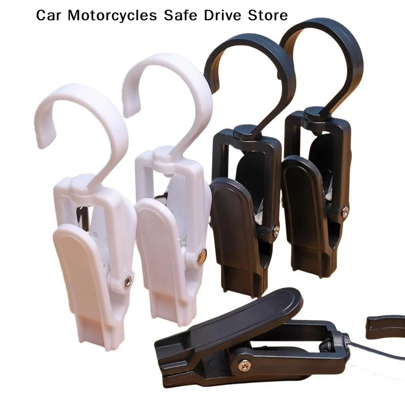 CM5 Plastic Hanging Clips 360 Degree Swivel Hooks Non Slip Grip