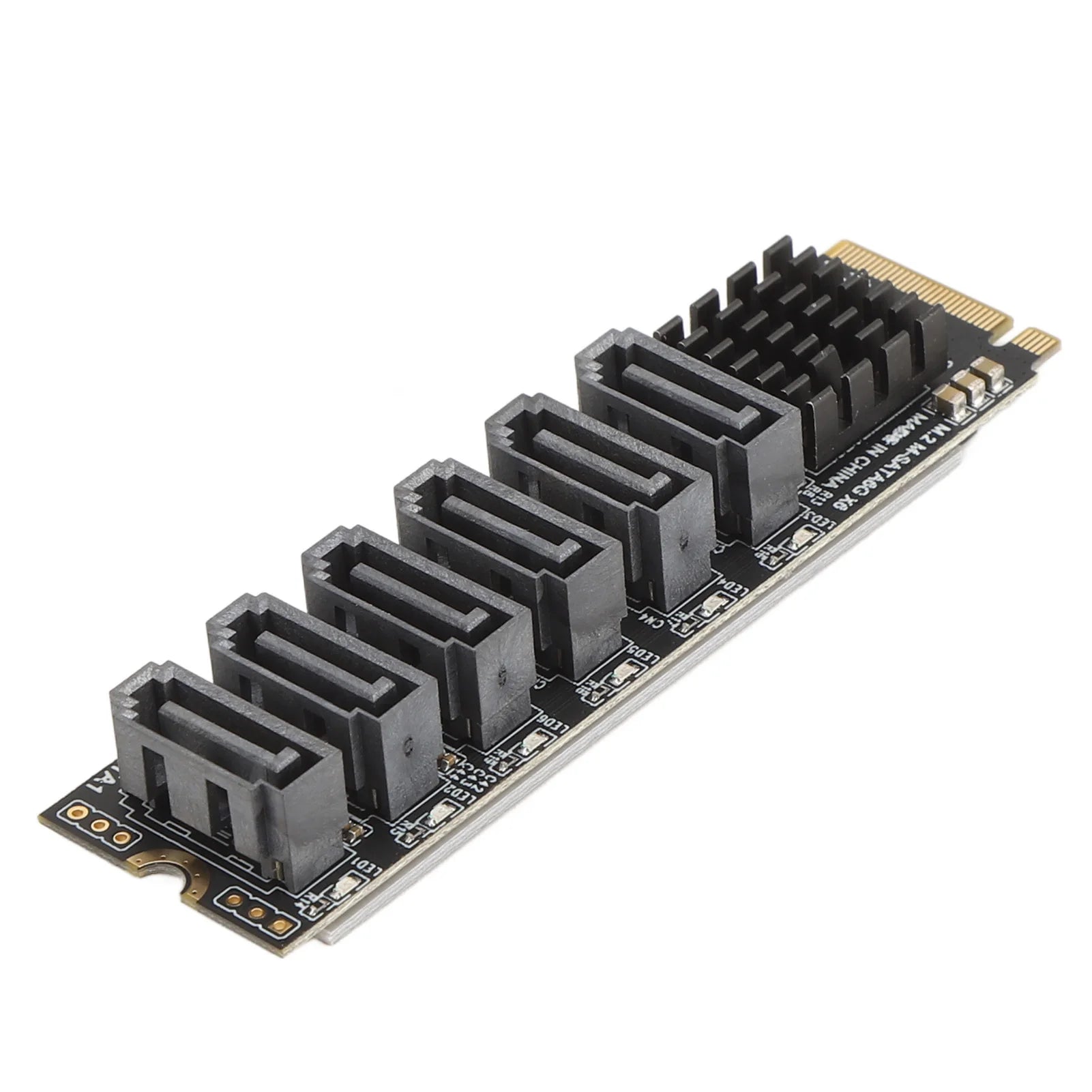 M 2 SATA3 0 Adapter Card 6Gbps Speed ASM1166 PCIE SATA Expansion