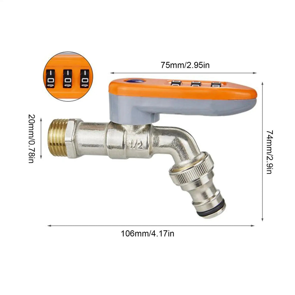 Water Faucet Lock Outdoor Frost-proof Combination Valve Device