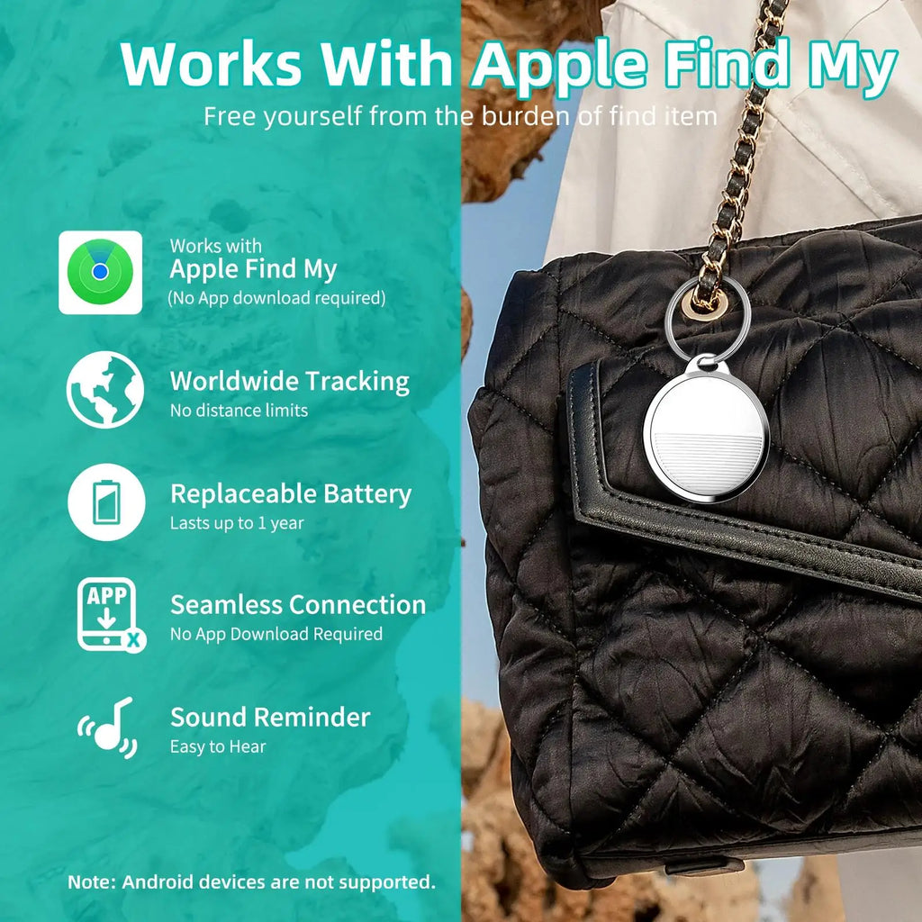 Mini GPS Tracker Apple Ios System Find My APP Air Tag Key Finder Bag