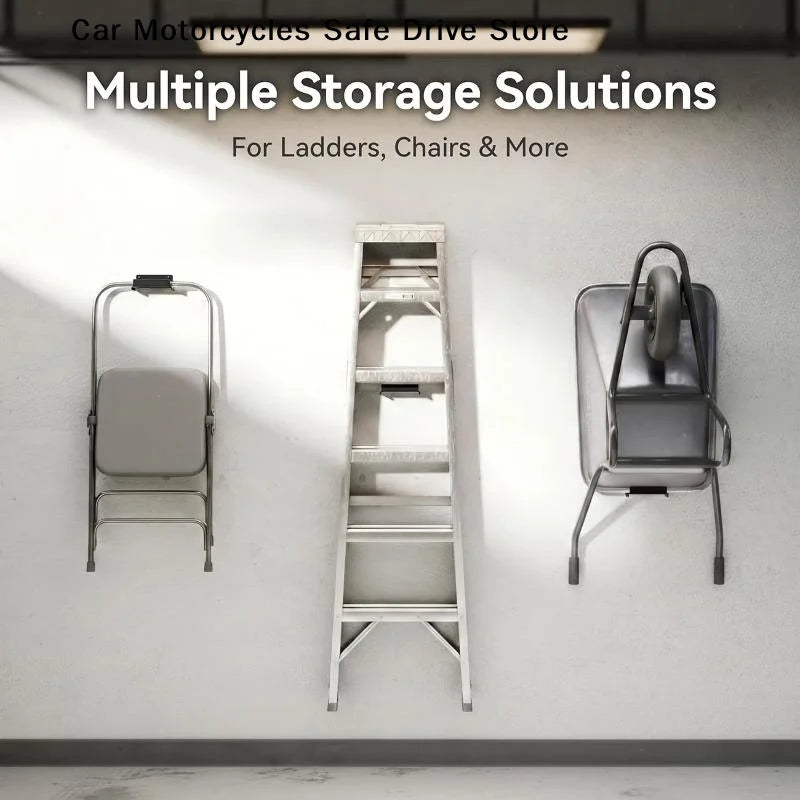 CMGarage Wall Ladder Hook Heavy-duty Wall-mounted Storage Rack