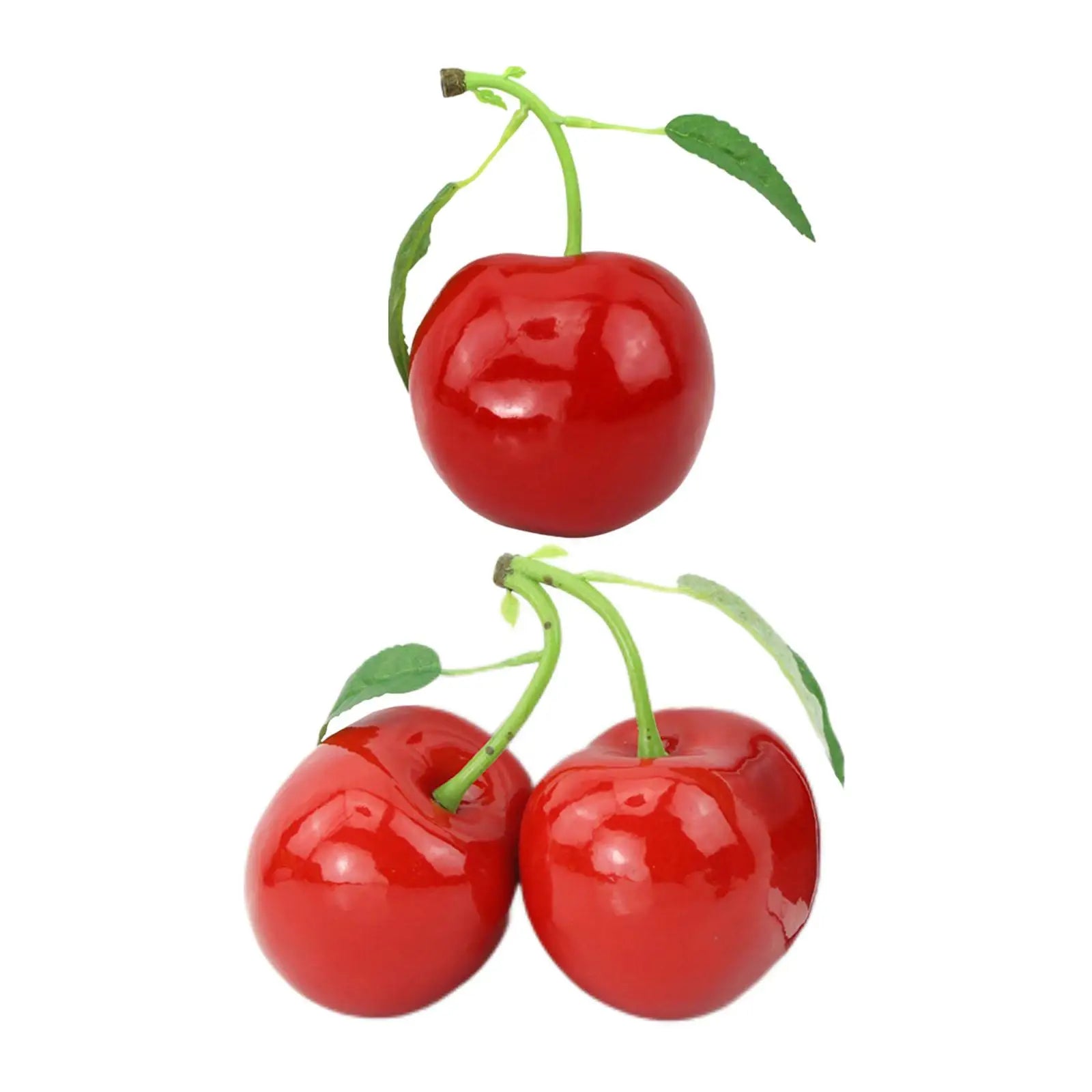 Simulation Cherry Tabletop Decoration Christmas Art Crafts Cognitive Zpaxo