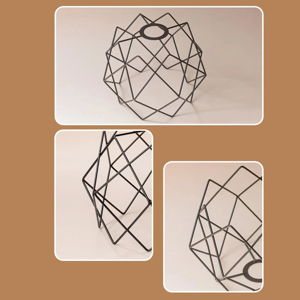 Metal Wire Cage Lampshade Lightweight Modern Basket Durable Pendant Zpaxo