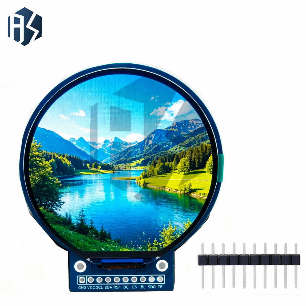 2 1 Circular TFT LCD Screen 360 GC9B72 SPI Round Display Module Zpaxo