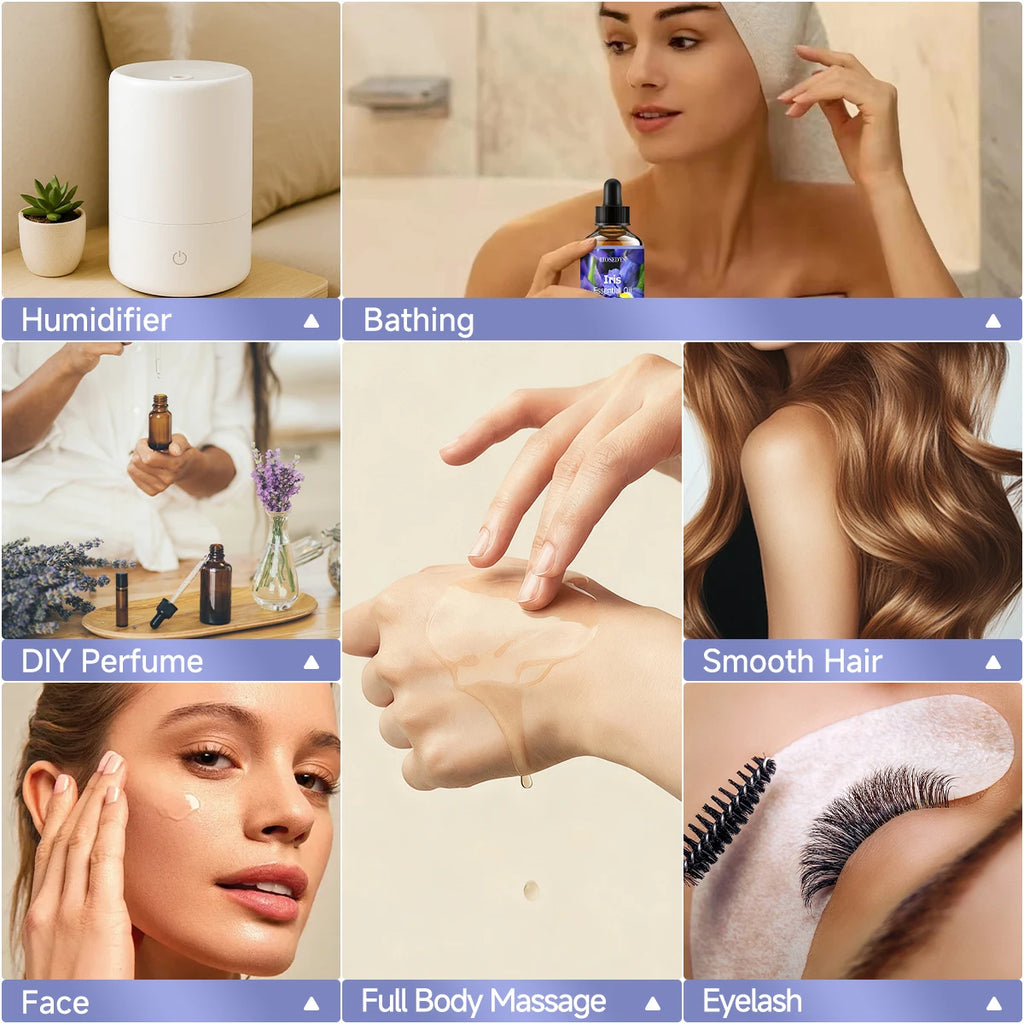 IRIS essential oil natural fragrance, is suitable for body massage treatments ,hair care anddiffuser Zpaxo