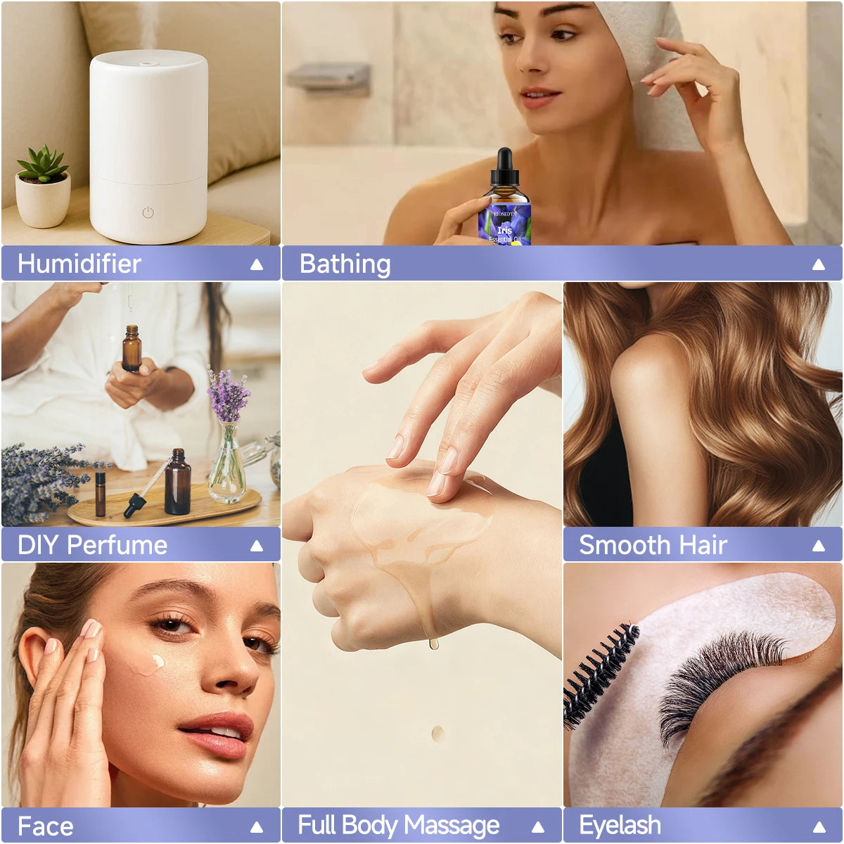 IRIS essential oil natural fragrance, is suitable for body massage treatments ,hair care anddiffuser Zpaxo
