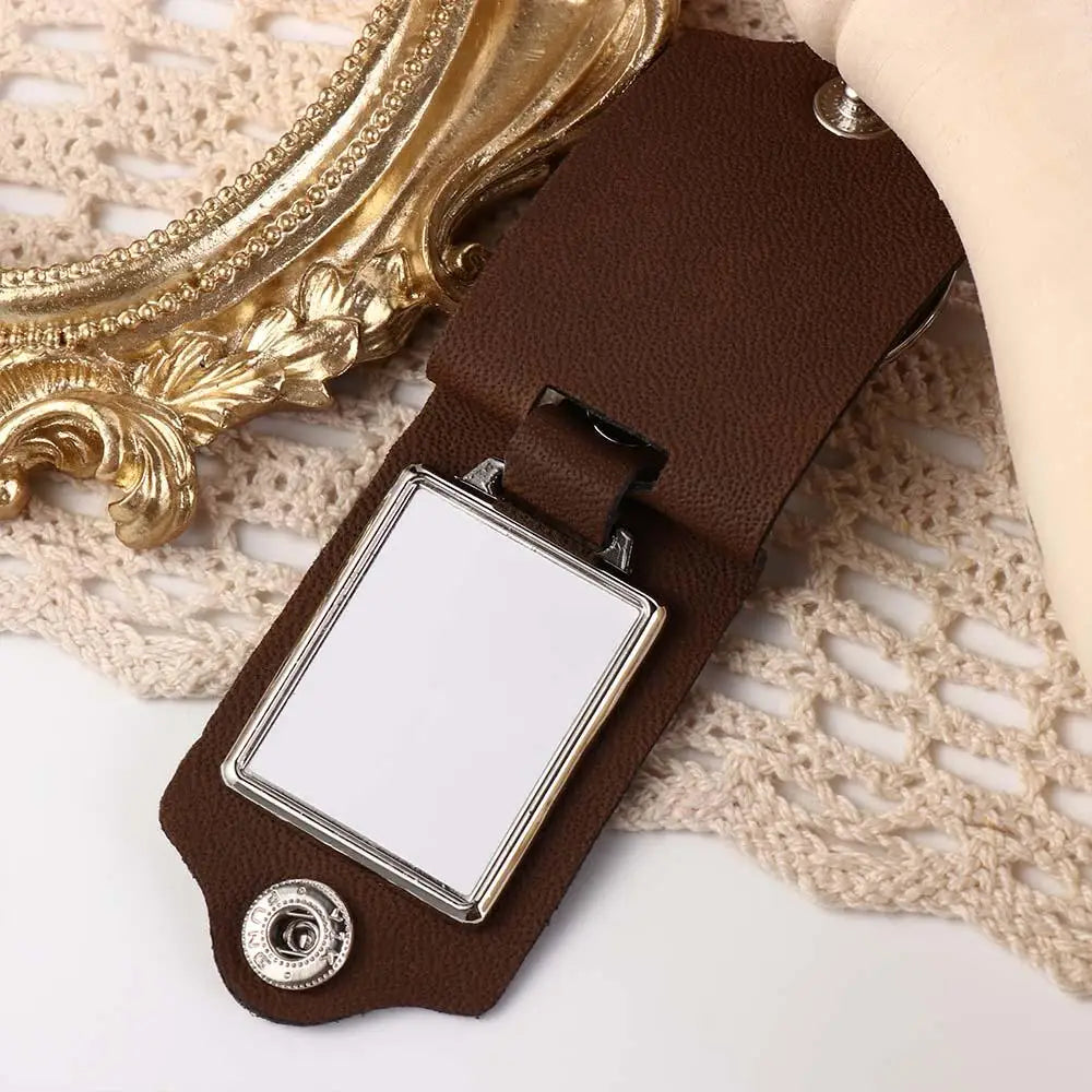 Couples Friends Gifts DIY Photo Keyring PU Leather Metal Key Chains Fashion Photo Frame Car Key Ring Thanksgiving Zpaxo