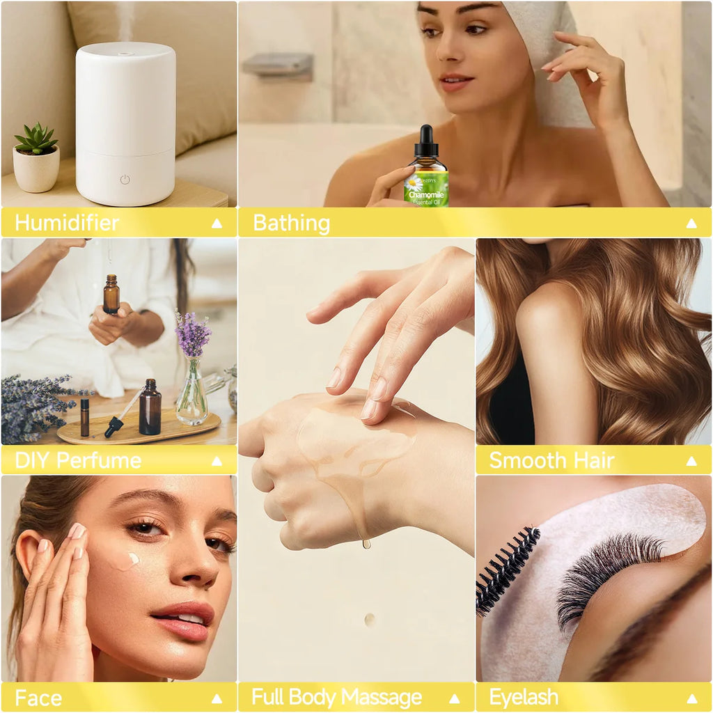 CHAMOMILE Essential Oil Natural Fragrance Suitable Body Massage Zpaxo