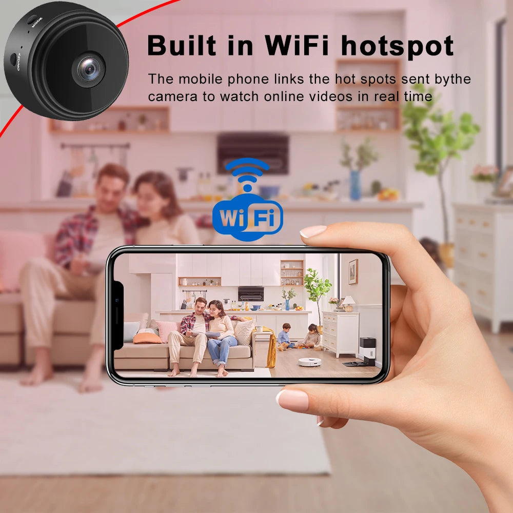 Mini IP Camera 1080P HD Wireless Micro Camcorders Night Version Voice Video Security Surveillance Wifi Cameras Smart Home A9 Zpaxo