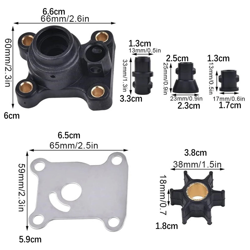 394711 Boat Water Pump Impeller Repair Replacement Parts Johnson