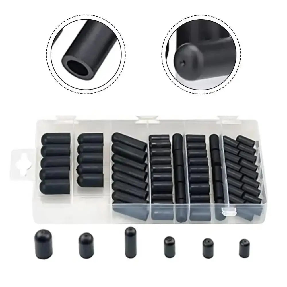 Rubber Material Car Carburetor Vacuum Cover Durable Black Plug Valve Zpaxo