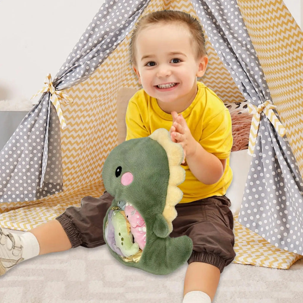 Dinosaur Plush Pillow Dinosaur Stuffed Animal Throw Pillow Doll Huggable Doll Nursery Decoration Cushion For Sofa Bed Couch Car Zpaxo