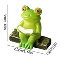 Resin Frog & Animal Figurines – Aquarium, Garden & Tank Decor Resin Garden Figurine Zpaxo White