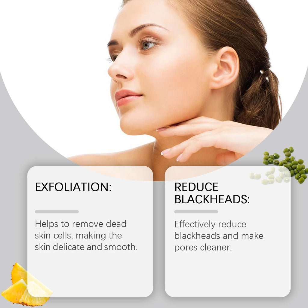 Enzyme Face Wash Powder 75g Gentle Exfoliating Cleanser for Sensitive Skin Removes Dirt Brightens Skin Travel Friendly Formula Zpaxo