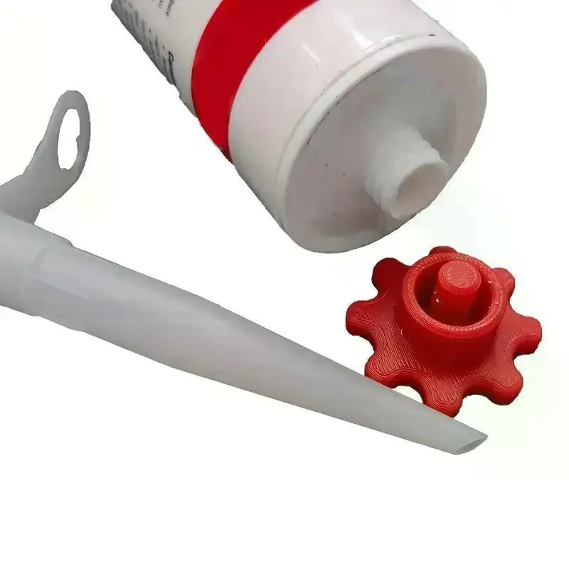 Orange Glass Glue Caps Durable Plastic Sealing Standard Bottles Zpaxo