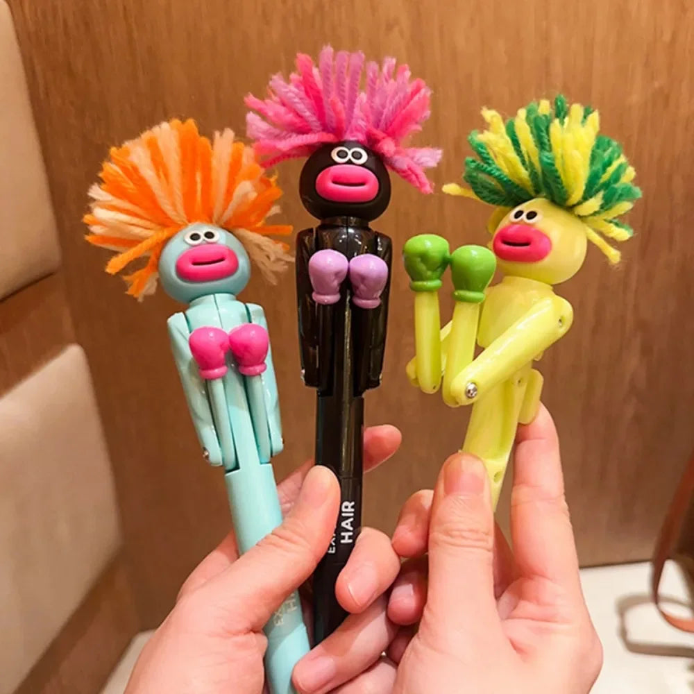 Hair-fried Boxing Pen Creative Decompression Cartoon Ballpoint