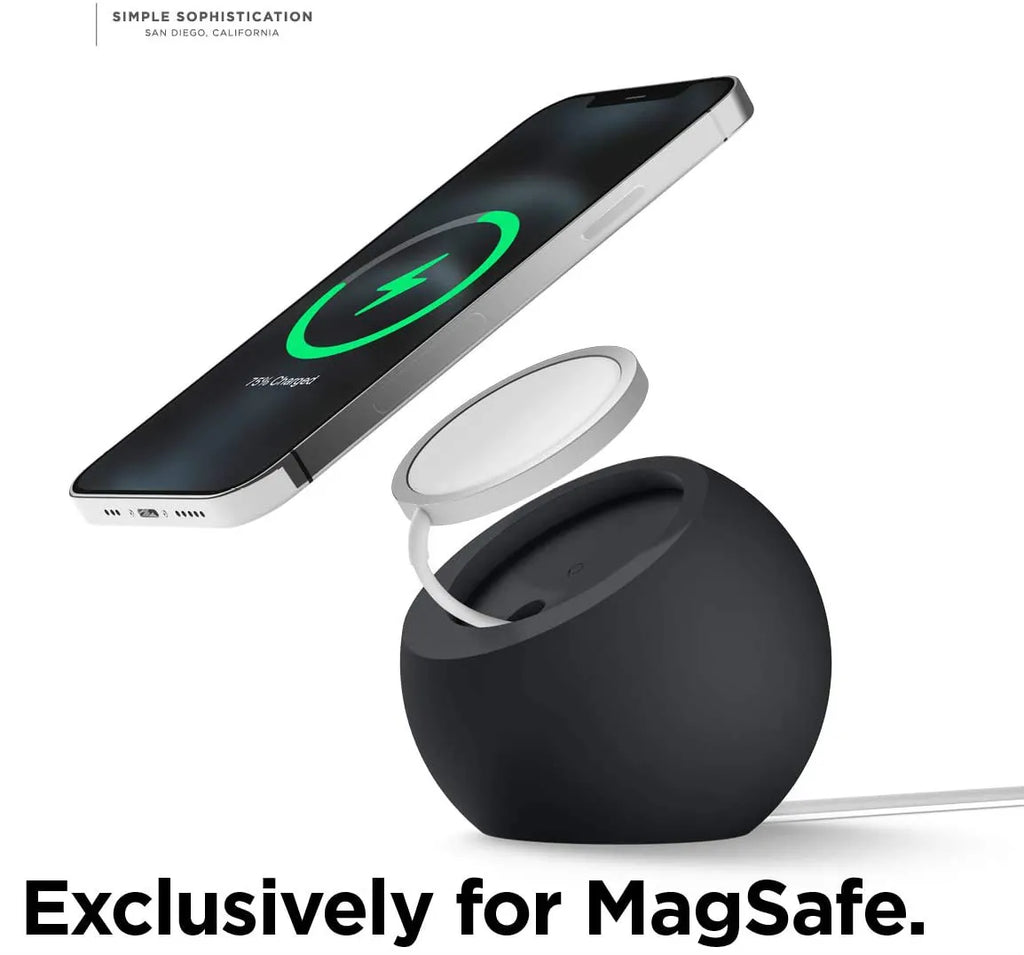 Magnetic Wireless Charging Stand Round Charging Base Desktop Silicone Wireless Charger For Apple Magsafe Phone Charging Holder Zpaxo