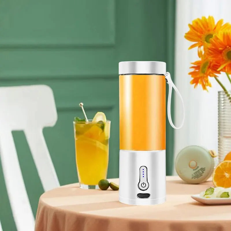 530ML Powerful Portable Blender for Smoothies Shakes USB Rechargeable Food Processor Fruit Mixer Machine Mini Juicer Blender Cup Zpaxo