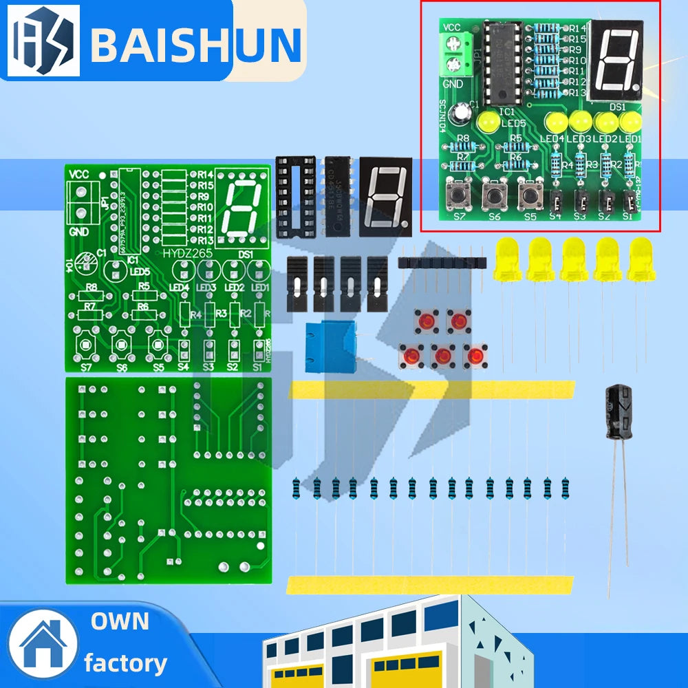 Electronics Assembly Soldering Training Modular SMD Through-hole Zpaxo