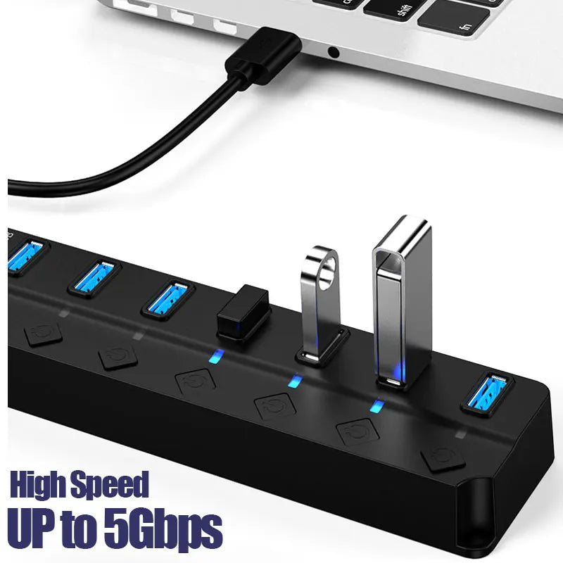 USB 3.0 Hub USB Hub 2.0 Multi USB Splitter Hub USB Cable Multiple Expander For Computer Laptop PC Accessories Usb Adapter Zpaxo