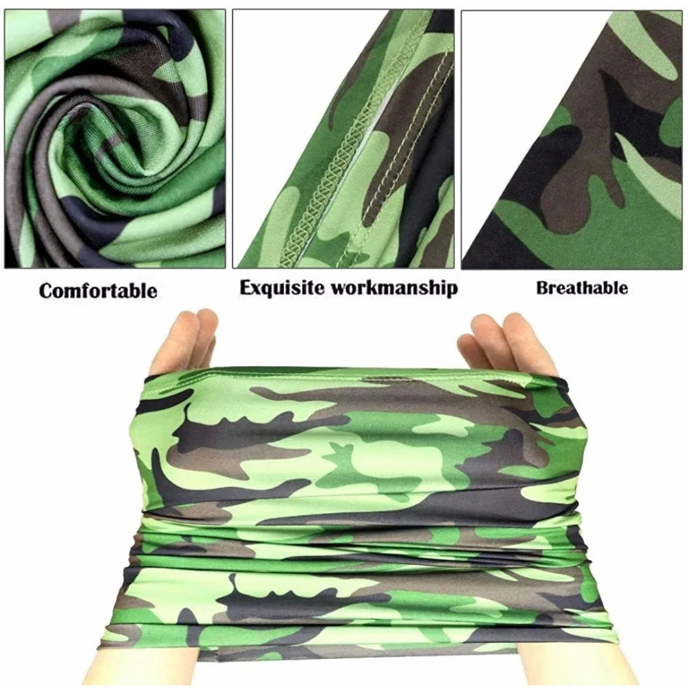 Multi-purpose Turban Riding Scarf Cycling Bandana Men Women Neck Cover Sunscreen Ice Silk Outdoor Fishing Hiking Headwear Mask Zpaxo