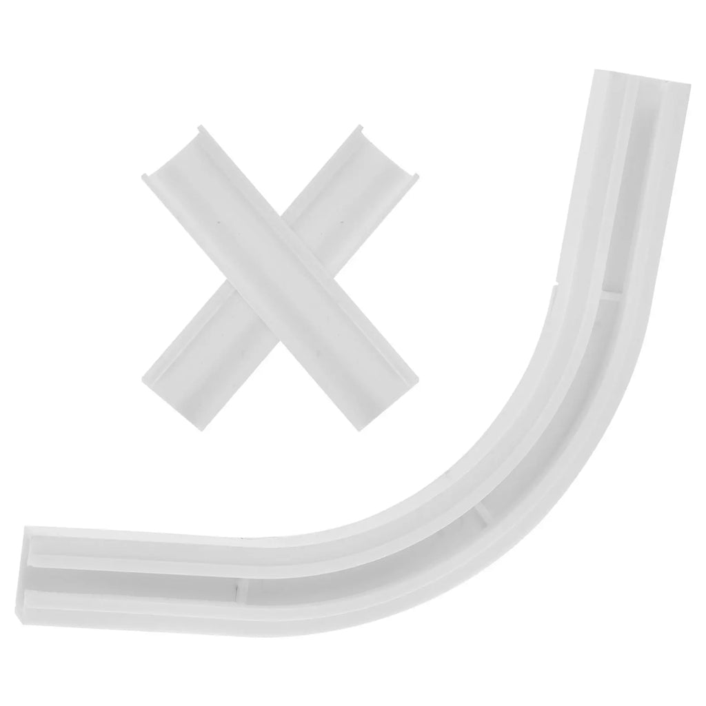 Turner Corner Rod Connectors Plastic Ceiling Mount Window Durable