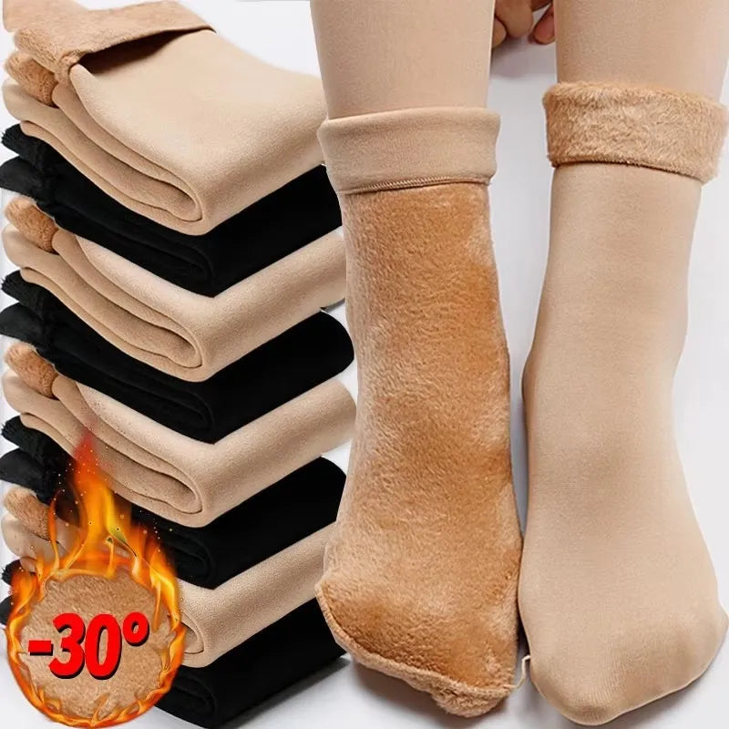 Women's Thermal Plush Fleece Socks – Cozy Winter Floor Socks