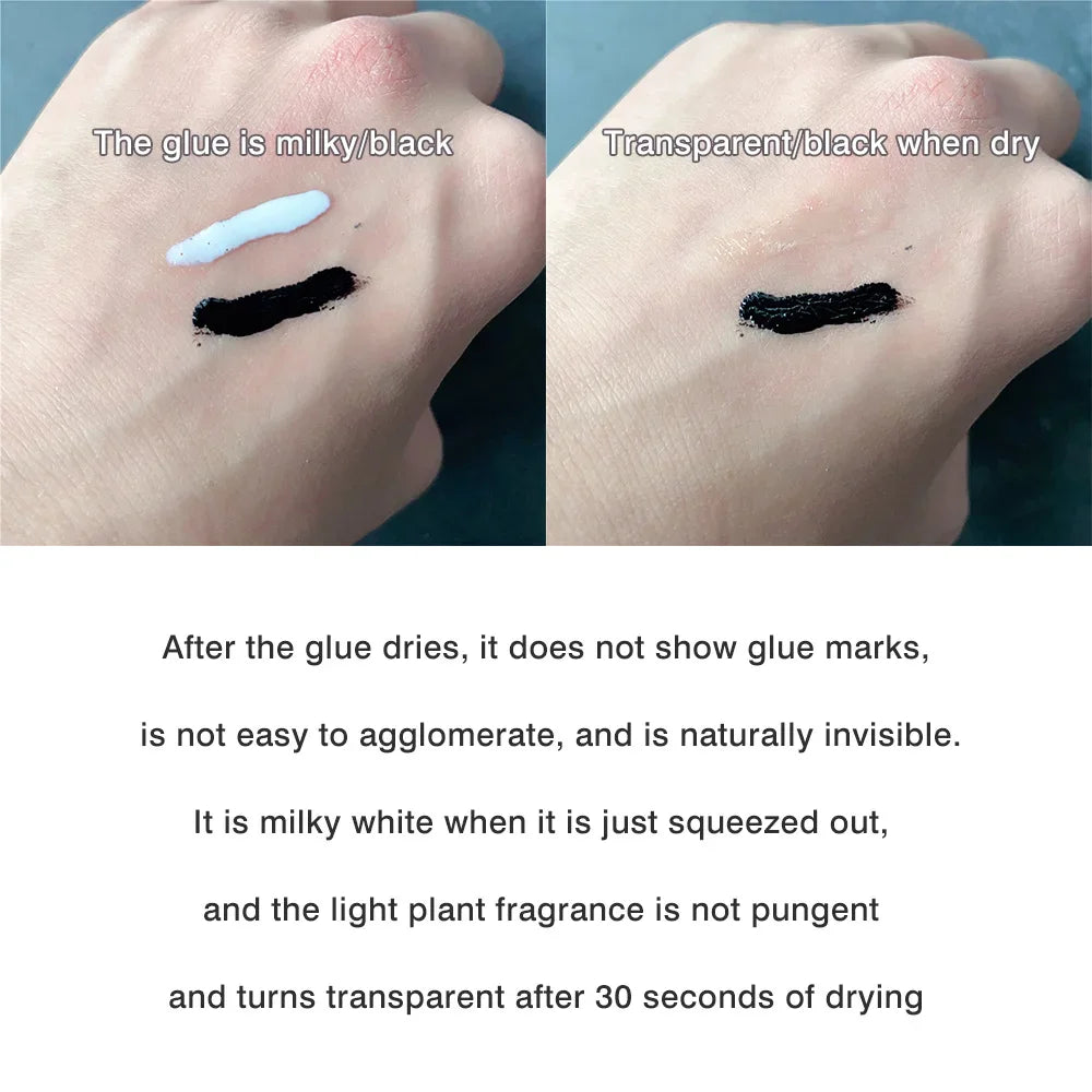 Professional Eyelash Glue Clear-white Dark-black Waterproof False Zpaxo