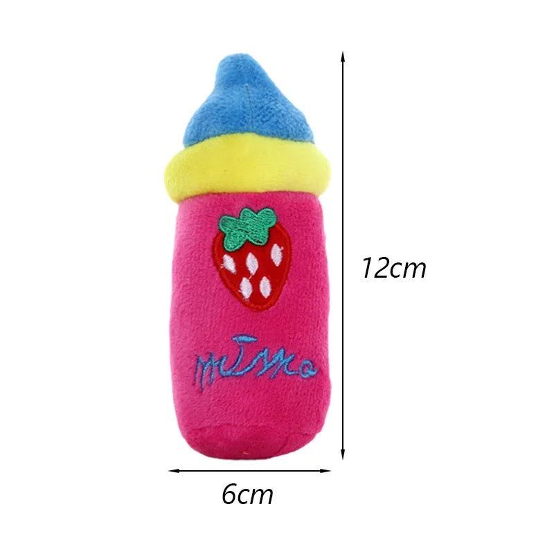 Bite Resistant Plush Squeaky Fruit Dog Toy Durable Chew Small Medium