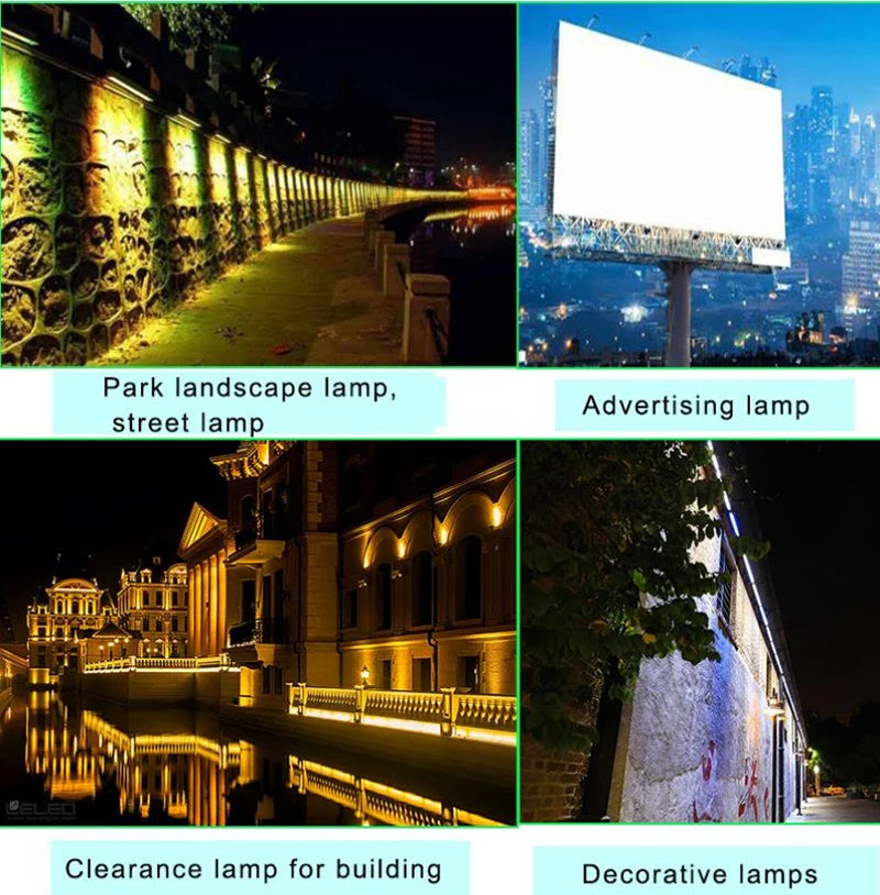 Outdoor Aluminum Solar Billboard Lights Sensor 4 Modes LED Lamp Zpaxo