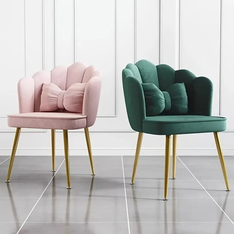 Dining Chairchairs Furniture Chairs Velvet Kitchen Chair Makeup Bow