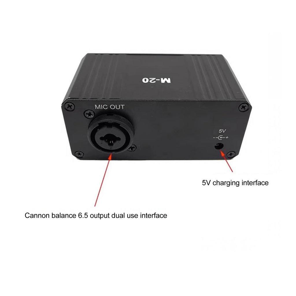 Microphone Preamp High Gain 48V Phantom Power XLR Output Mic Preamplifier for Dynamic and Condenser Microphones Booster Zpaxo
