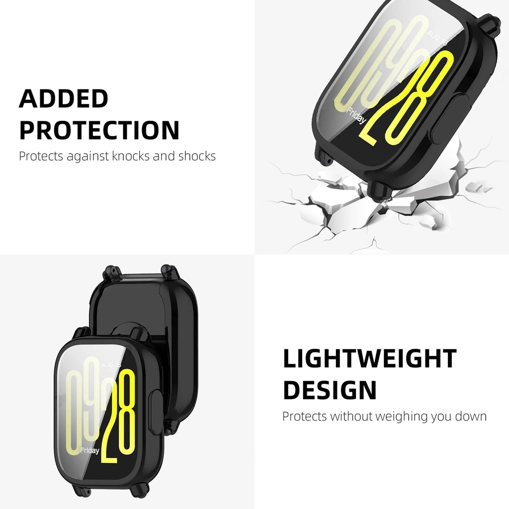 Silicone Cover For Xiaomi Redmi Watch 5 Active Screen Protector Bumper Protective Shell For Redmi Watch 5 Lite Accessories Case Zpaxo